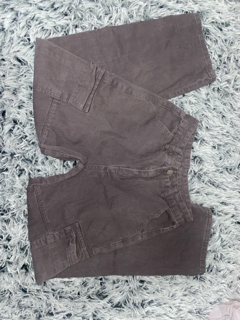 Gray cargo pants